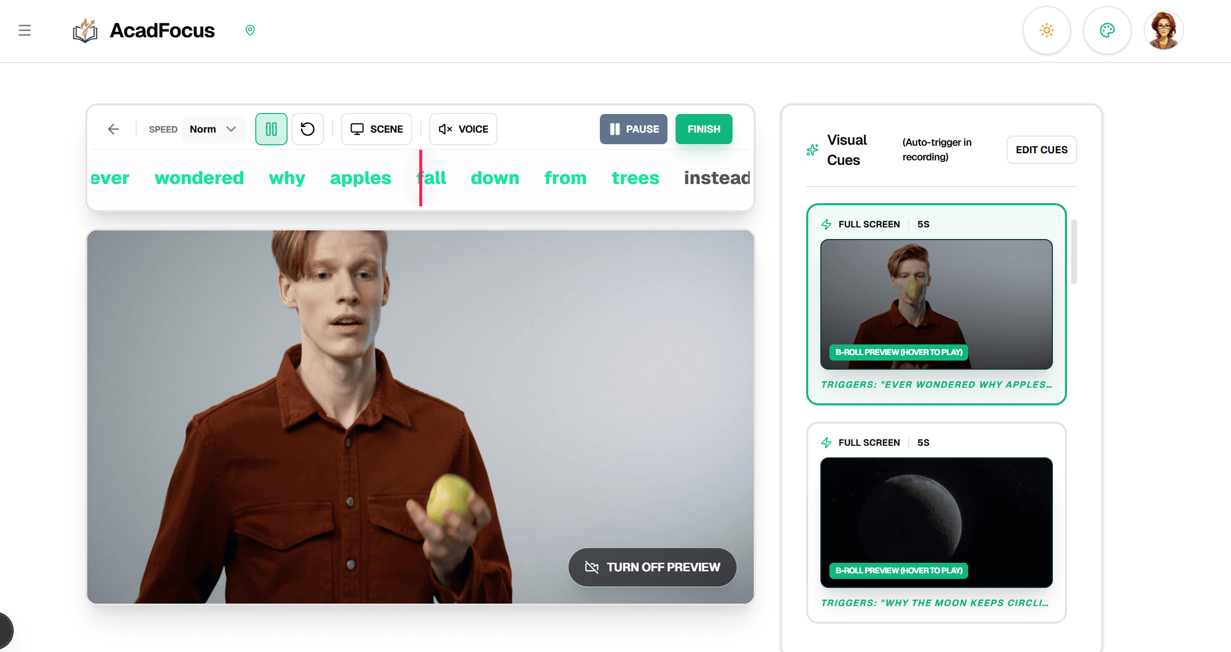 Video Studio Interface